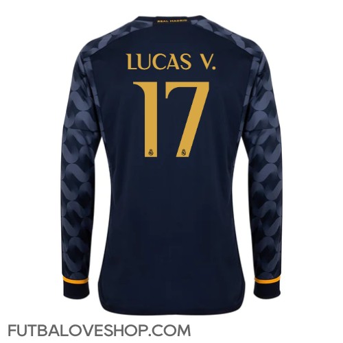 Dres Real Madrid Lucas Vazquez #17 Preč 2023-24 Dlhy Rukáv